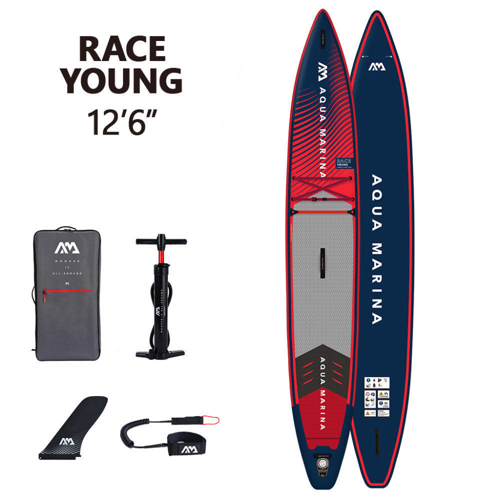 SUP-доска-надувная-детская-для-гонок-Race-Young-12'6_AQUAMARINA_Купить-онлайн
